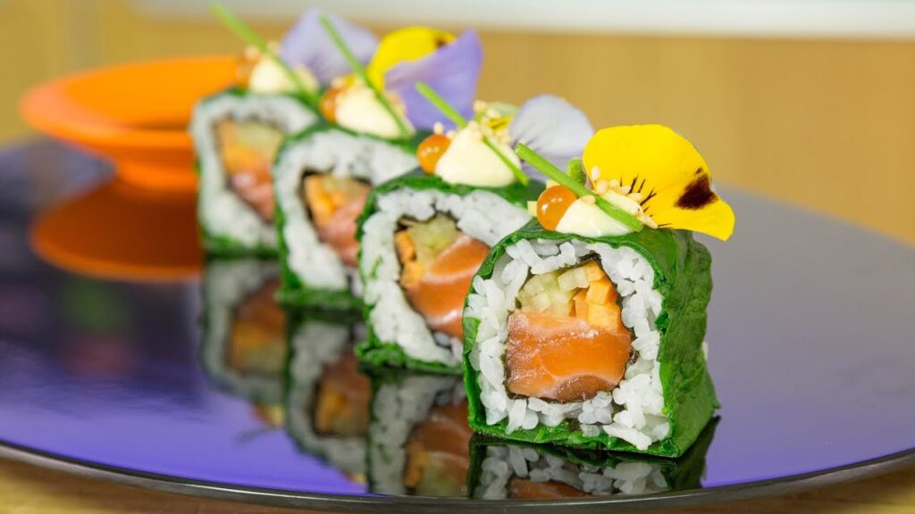 Colored sushi